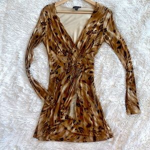 Bebe Leopard mini dress small